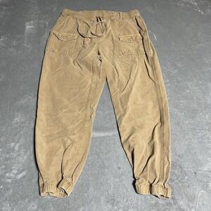 Aerie Double Pocket Utility Jogger Pants‎ Womens Medium Tan Brown Activewear